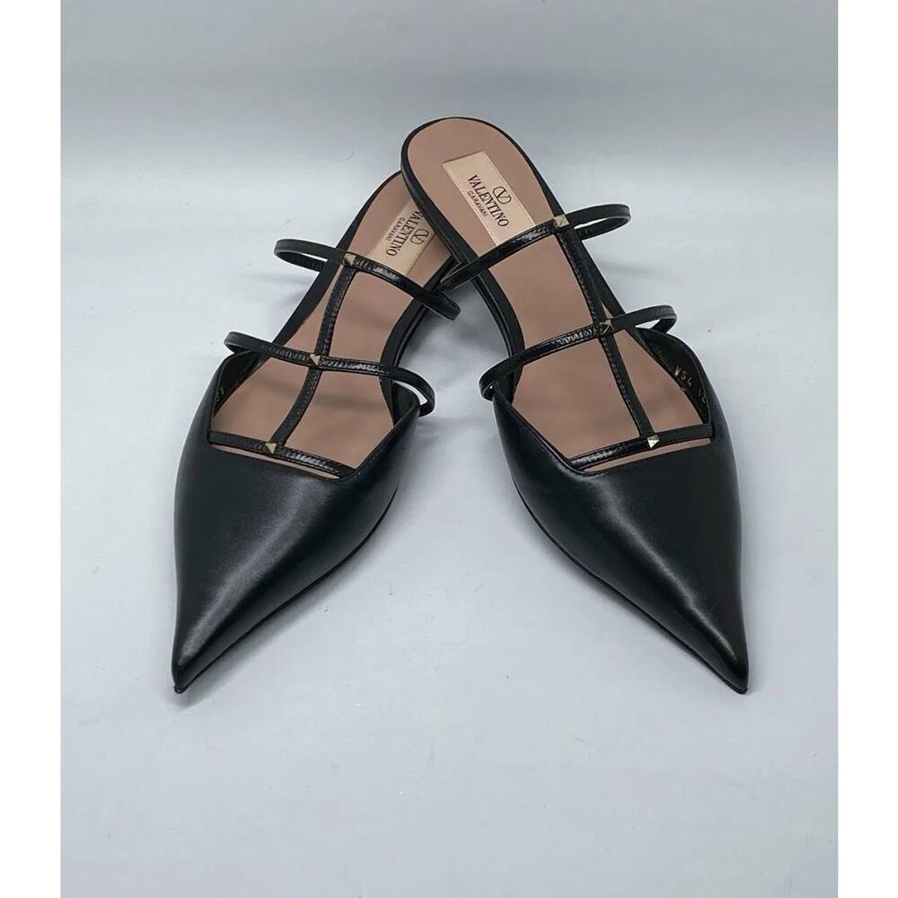 Valentino Garavani Wispy Rockstud Mule Black 39.5
